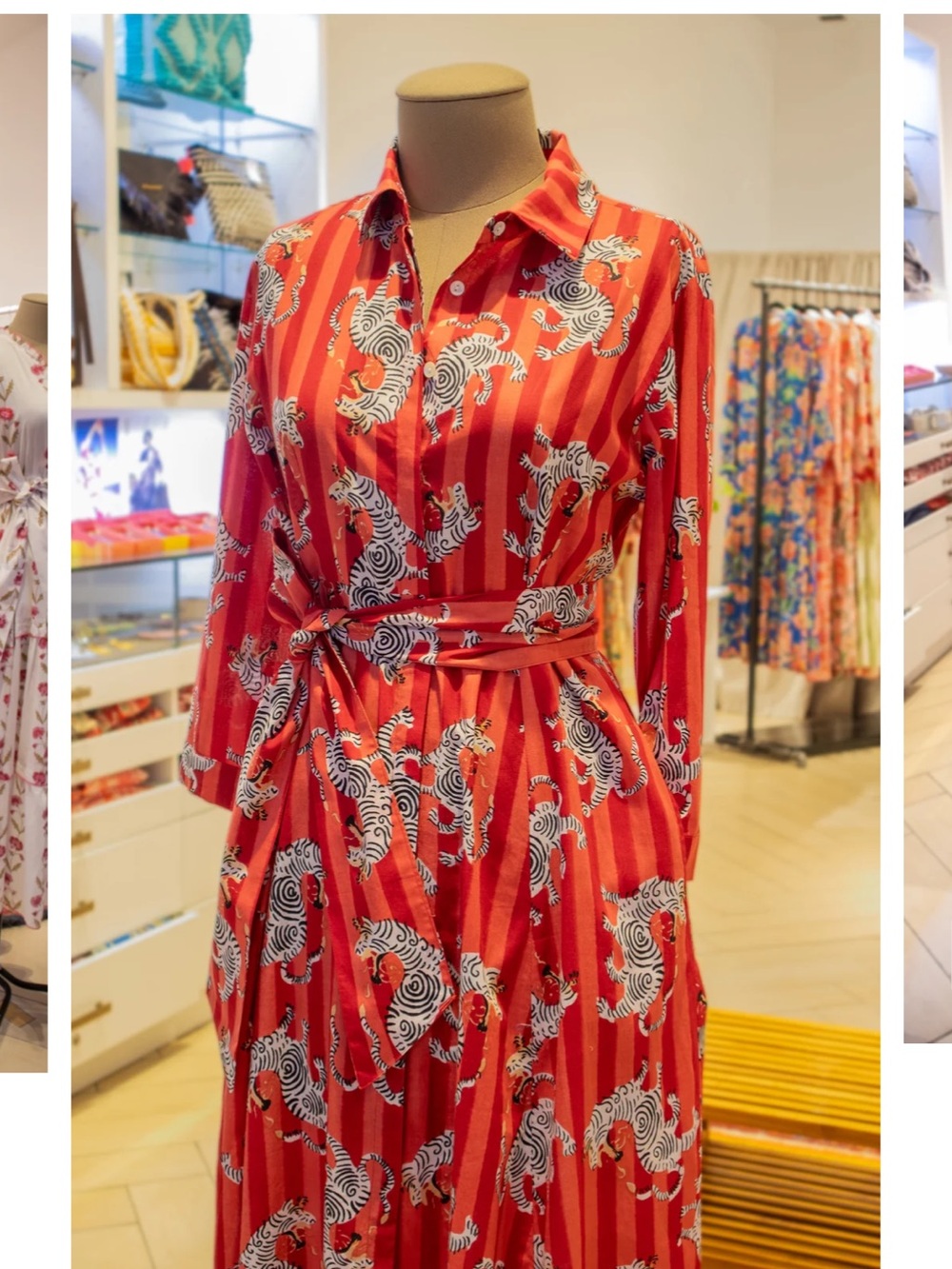 Pink & Red Women Print dress